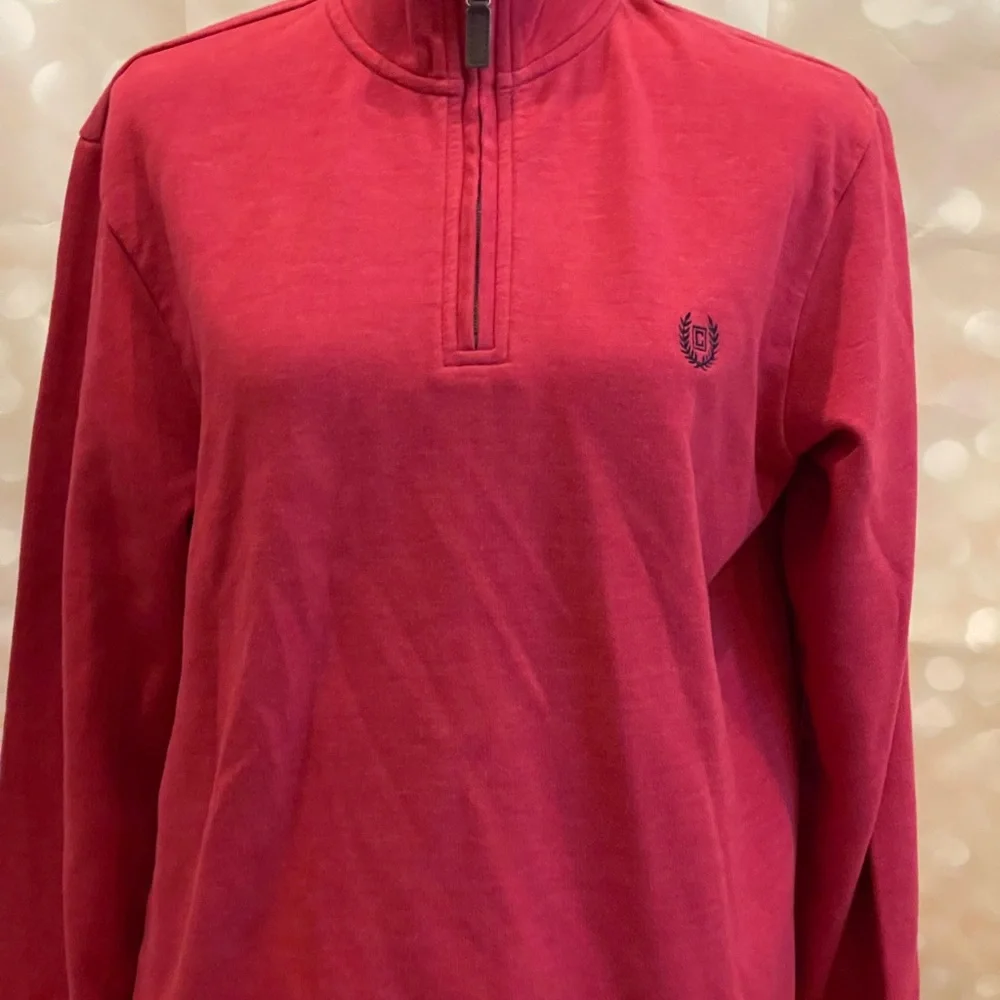 Chaps M Turtleneck Pullover with Quarter‎ Zip
